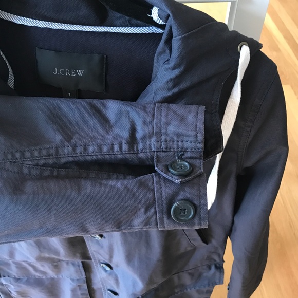 **H*P**J. Crew Basketweave Jacket Raincoat - Picture 3 of 8